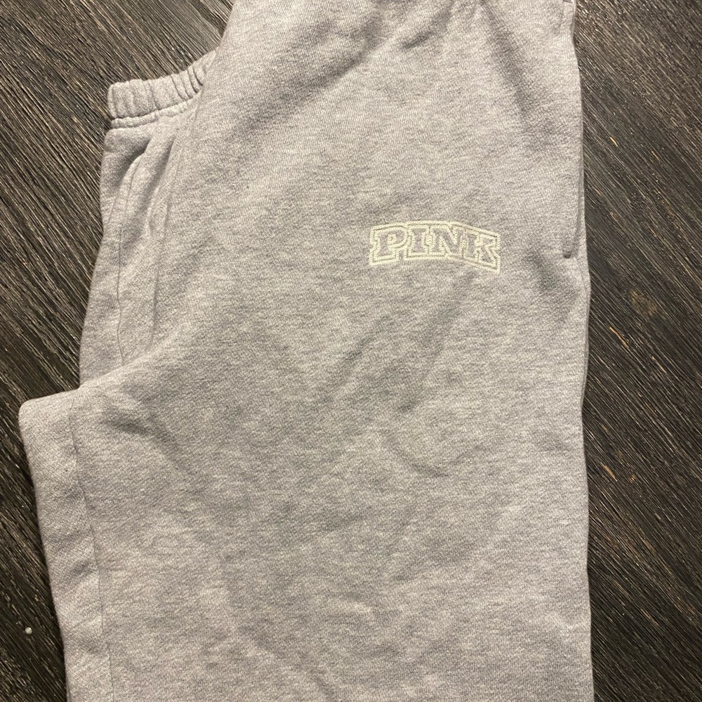 PINK Victoria's Secret Light Gray Lounge Pants